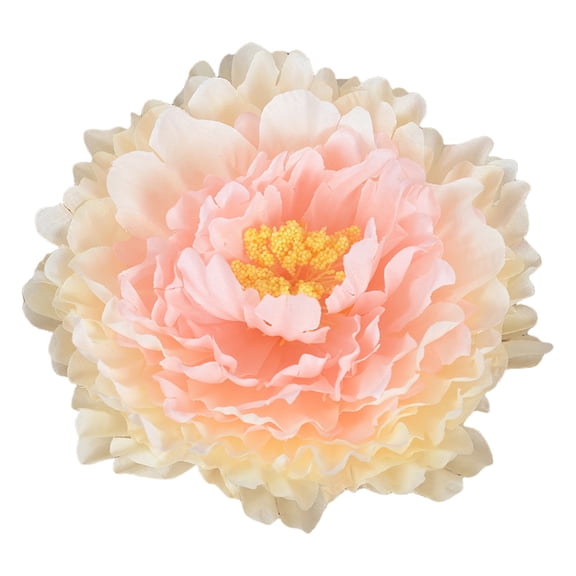 Artificial Silk Peony Head Flowers Bouquet - Realistic and Vibrant for Bridal Wedding Table Centerpiece, Valentine's Day, Home Living room Decor, Real-Like Peony Flowers, 1Pc(Pink1,6.7x6.7")