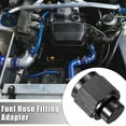 thumbnail image 2 of 2pcs 6AN AN6 Female Thread Flare Cap Block Off Tube Fitting Plug Adapter Fuel Oil Line Adaptor Aluminum Alloy Black, 2 of 6
