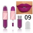 thumbnail image 3 of Halloween Lip Gloss Set, 3-Piece Non-Stick Shiny Lipstick, Glittery Purple and Black Lip Colors, Long-Lasting, Non-Transfer, 3 of 5