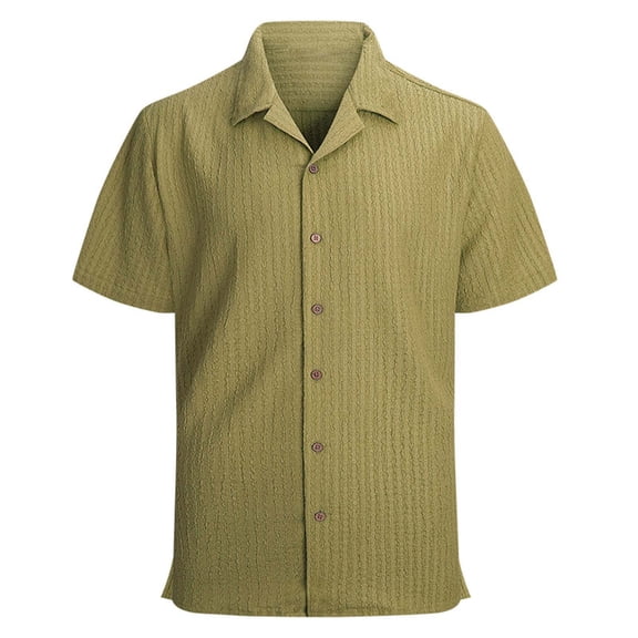 Manyulin Mens Short Sleeve Hawaiian Outfit Casual Button down Summer Dress Shirts Beach Wedding Vacation Clothes