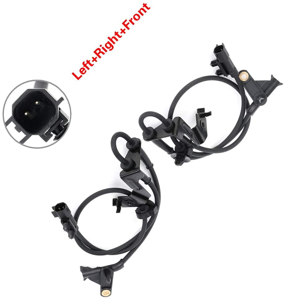 2006-2007 Dodge Grand Caravan 2006-2007 Town & Country ANGLEWIDE 2 x ABS Wheel Speed Sensors Left+Right+Front Replacement for 2006-2007 Dodge Caravan 
