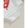 thumbnail image 7 of Suealasg Baby Girls Valentine's Day Romper Infant Long Sleeve Crewneck Heart Letter Print Bodysuits 3M 6M 12M 18M Newborn Casual Spring One Piece Clothes, 7 of 7