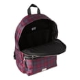 thumbnail image 5 of Madden NYC Girls Modular Zipper Backpack Burgundy Plaid, 5 of 5
