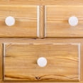 thumbnail image 2 of RENACLIPY Set of 10 White Ceramic Round Decorative Dresser Knobs for Cabinets and Drawers, 2 of 5