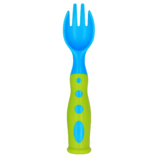 Less Than 5 Tableware Baby Stereo Two Color Spoon Fork P Two Color Cartoon Spoon Baby Spoon Spoon Training Spoon Fork