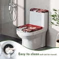 thumbnail image 5 of HELLHERO Christmas Stylish Gifts Elastic Fabric Toilet Seat Cover Replacement Adjustable Keep Dust Stain Toilet Seat Lid Cover Stretch for Bathroom Home, 5 of 8