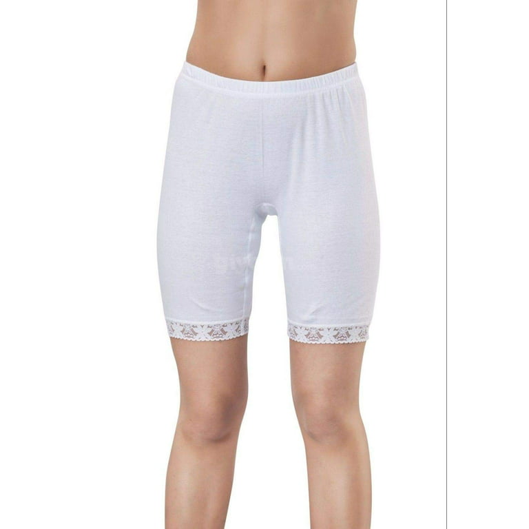 HMD Underwear Long Leg%100 Cotton Comfortable Panties (White, X-Large) 
