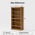 thumbnail image 7 of MAYEERTY 31"x31"x16" Doorless Storage Wood Cabinet for Living Room, Natural Wood, 7 of 7