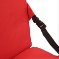 thumbnail image 2 of Chaise d'extérieur pliable avec dossier et coussin en éponge souple, idéale pour le stade et la plage, rouge, 2 of 3