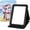 Cat, variant on Large Foldable Travel Makeup Mirror, Adjustable Angle Portable Standing Vanity Mirror, Folding PU Leather Rectangular Rounded Corners Design for Desk Table Camping 9"x7"