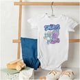 thumbnail image 4 of Smurfette Cartoon Flaming Racecar Bodysuit Jumper Girls Infant Baby Brisco Brands NB, 4 of 6