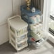 thumbnail image 3 of Gabinete de almacenamiento estilo cajonera, estante de almacenamiento de viento y aceite de leche multicapa, gabinetes de cajones transparentes para niños, carrito de alta capacidad, 3 of 4