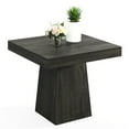 thumbnail image 3 of Fnova 31.5" Square Farmhouse Dining Table, Wood Coffee Table for 4 People, Modern Kitchen Table for Dining Room, Black (Chairs Not Included), 3 of 10
