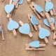 thumbnail image 2 of 50 Uds Mini Clips de madera pinzas para la ropa Clips artesanales con corazones para decoración del Día de San Valentín para fiesta de boda, 2 of 8