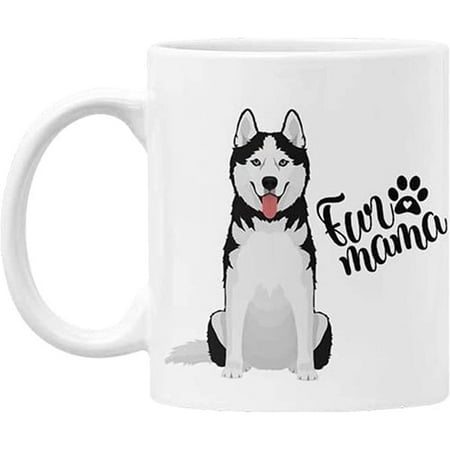 

Husky Mug - Husky Mom - Siberian Husky - Dog Lover Mug - Husky Gifts - Dog Decor - Holds up to 11oz - Microwave and Dishwasher Safe - By corp.