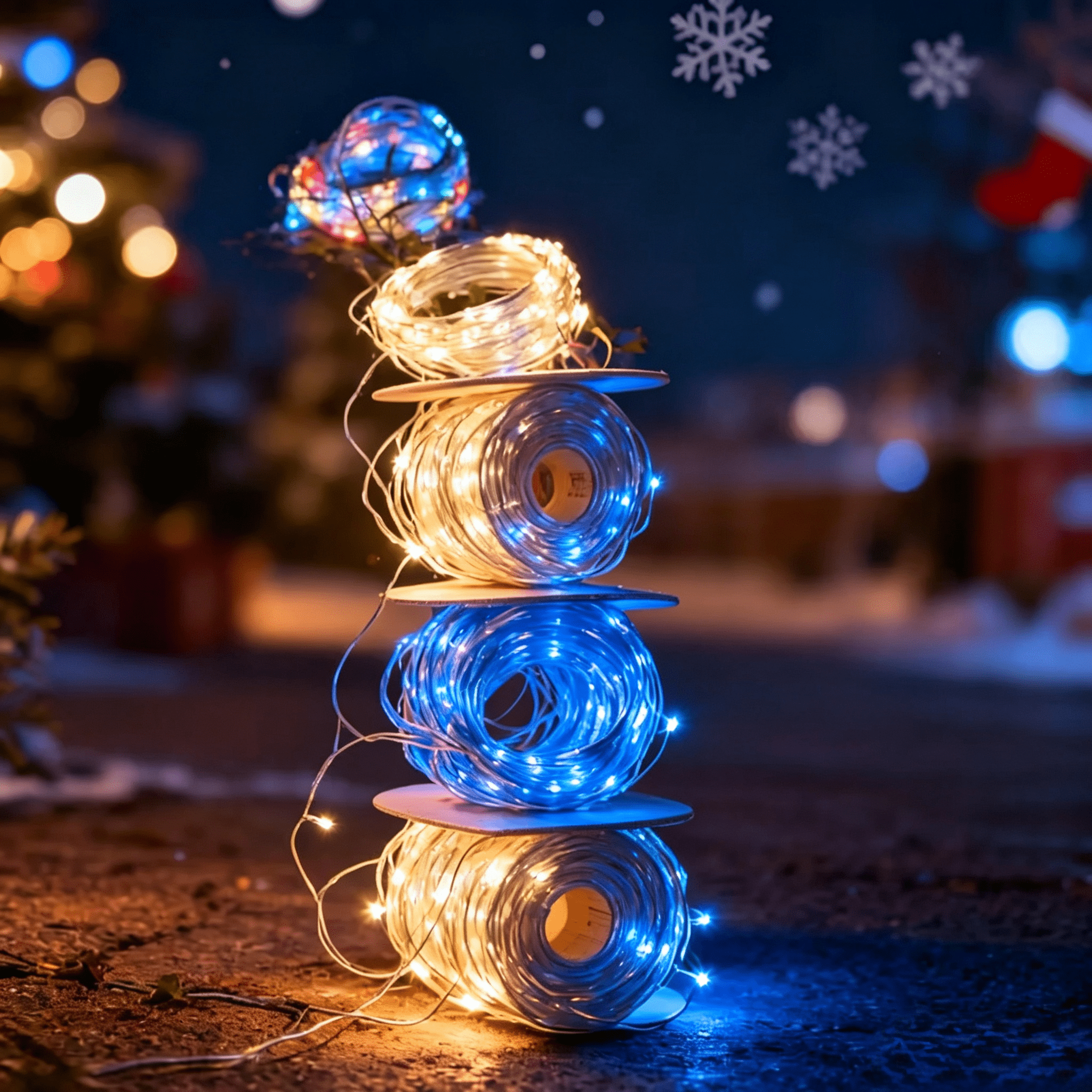 4 Packs Blue Solar Fairy Lights, Each Pack Contains 110 Led Solar String Lights, Ip65 Waterproof Copper Wire, 8 Modes Of Solar Fairy Lights, For Garden, Courtyard, Tree, Wedding, Christmas