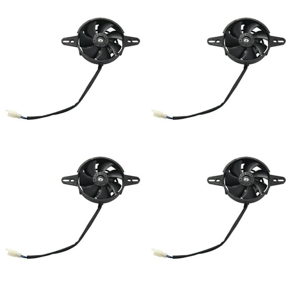 4X Water Cooler New Electric Radiator Cooling Fan for Chinese Atv Quad Go Kart 150Cc 200Cc 250Cc