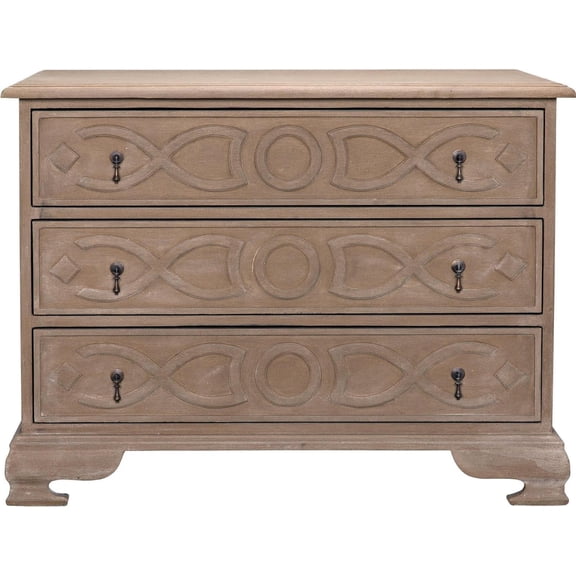 Weathered Traditional Sofie Dresser in Mahogany