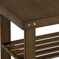 thumbnail image 4 of 31 " File Cabinet Printer Stand Table with 2 Drawers Dark Brown, 4 of 8