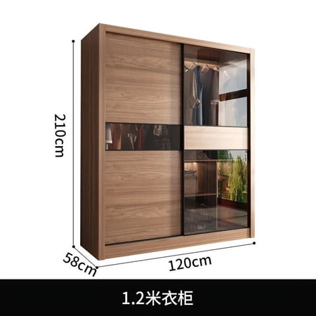 Vintage Glass Door Wardrobe Wooden Divider Unique Storage Wardrobe Nordic Bedroom Organizers Rangement Chambre Home Furniture