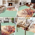 thumbnail image 5 of Large Area Rugs for Living Room Bedroom, Green Cat 6'x9' Rug Washable Carpet Runner Indoor Outdoor, Funny Animals Modern Art Non Slip Floor Mats Rug for Kitchen, Playroom, 5 of 8