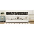 thumbnail image 5 of Twin Size Wood Low Loft Bed with Storage Shelves, Blackboard and Trundle, White(Expected Arrival Time: 3.5), 5 of 6