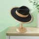 thumbnail image 5 of de estilo Vintage, parasol de para verano, accesorios de protección , Fedora Panamá para pescar, playa, damas, acampar al , negro Sunnimix Sombrero de paja de ala ancha, 5 of 8