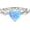 5.5, variant on 925 Sterling Silver Blue Opal Ring Heart Opal Engagement Rings for Women Opal Promise Ring Opal Gemstone Oval Sunburst Halo Ring for Women Birthstone Anniversary Ring Size 5 to 9