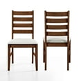 thumbnail image 6 of New Classic Furniture Pascal Wood Dining Chair in Walnut (Set of 2), 6 of 8