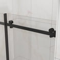 thumbnail image 5 of Frameless Shower Door Goodyo 60" W x 72" H Sliding Shower Door, Frameless Sleek Glass Shower Door, 1/4" (6mm) Thick Tempered Clear Glass with Easy-clean Coating, Stainless Steel Hardware, Matte Black, 5 of 12