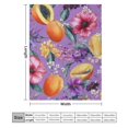 thumbnail image 2 of RKSupls Christmas Throw Blanket,Soft Warm Fannel Papaya Pattern Blankets Gift for Home Bed Sofa Couch Decor,60x80 in, 2 of 9