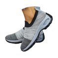 thumbnail image 2 of TIREOW Women's Walking Slip On Shoes Sock Breathable Knitted Sneakers - Mesh Air Cushion Lady Girls Modern Jazz Dance Easy Shoes Platform Loafers Footwear, 2 of 8