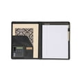 thumbnail image 2 of Slimline Padfolio Leather-Look/Faux Reptile Trim, Writing Pad, Black, 2 of 4