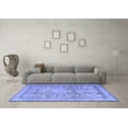 thumbnail image 3 of Ahgly Company Indoor Square Persian Blue Traditional Area Rugs, 6' Square, 3 of 4