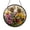 Acrylic 3.5 Inch, variant on Botanical Bumblebee Faux Stained Glass Suncatcher, Window Hanging Decor Highlighting Floral Harmony