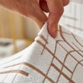 thumbnail image 6 of Stretchable Office Desk Chair Slipcover Washable Polyester Seat Protector Cushion Cover For Home Workspace Coffee, 6 of 7