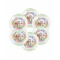 thumbnail image 7 of 13 Inch Round Placemats Set of 6, Easter Bunny Non Slip Heat Insulation PP Table Mats, Eggs Rabbits Flowers Eucalyptus Green Plaid Washable Place Mats for Kitchen Dining Party Table Decor, 7 of 7