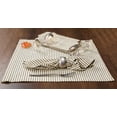 thumbnail image 2 of Native Fab Reusable Black Beige Stripe Dinner Cloth Napkin Set of 12 Cotton 18x19, 2 of 9