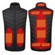 thumbnail image 3 of Chaleco calefactable, chaleco ligero calefactable para hombres y mujeres, ropa térmica cálida, chaqueta calefactora eléctrica USB, 3 niveles de temperatura, tamaño ajustable para invierno, caza (pilas no incluidas, M) ER, 3 of 5