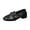 Black, variant on Women's Fashionable Casual Versatile Loafers Shallow Opening Breathable Solid Color Flat Soft Sole One-Foot Low Heels Shoes Little Leather Shoes White 6.5