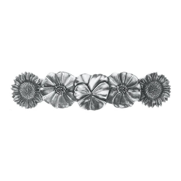 DANFORTH - Pasador de pelo de flores - Pasadores de peltre hechos a mano para mujer - 3 - Hecho en EE.UU.