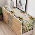 thumbnail image 4 of Sunflower Gnomes Table Runner - 90 Inch Long, Kitchen Dining Table Runner Dresser Scarves, Spring Farmhouse Vintage Daisy Floral Leaf Farmhouse Decor for Coffee Tables Wedding Party Banquet, 4 of 8