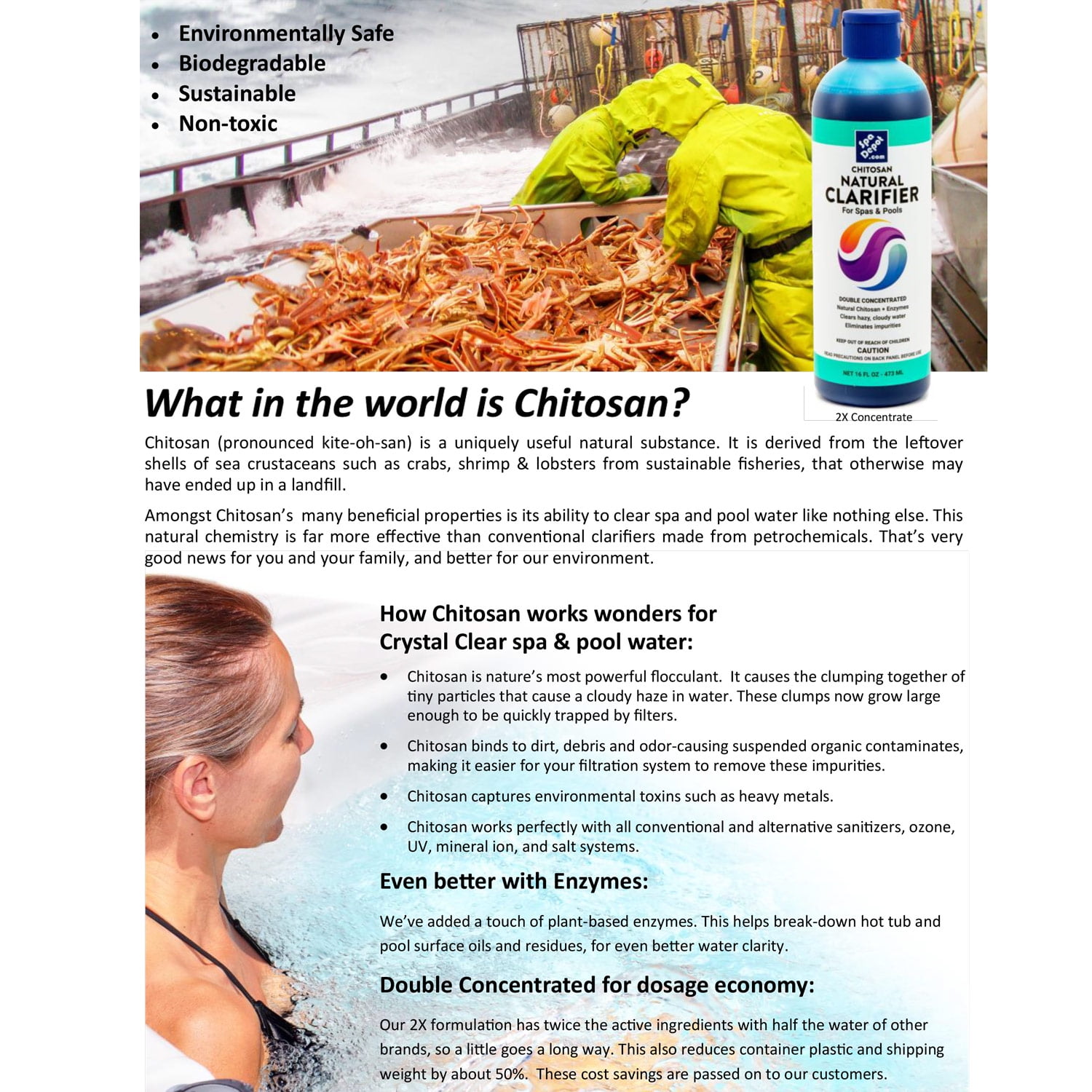 Chitosan Clarifier for Spas - Water By Design