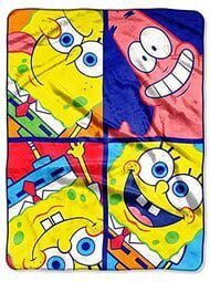 Details about   Throw Blanket Fleece Cartoon Spongebob Printing 56'' x 40'' Kids Super Plush Sof 
