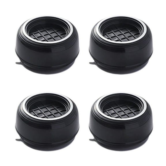 Set of 4 Washing Machine Anti-Vibration Pads 2.76x1.57in - Universal Non-Slip Base Stabilizers for Dryer/Washer, Durable Plastic Foot Cushions (Black)​