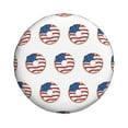 thumbnail image 2 of XMXY Usa Seamless Pattern Donuts Spare Tire Cover, Universal Waterproof Cover for Jeep RV Tire Wheel Protection, 16 inch, 2 of 8