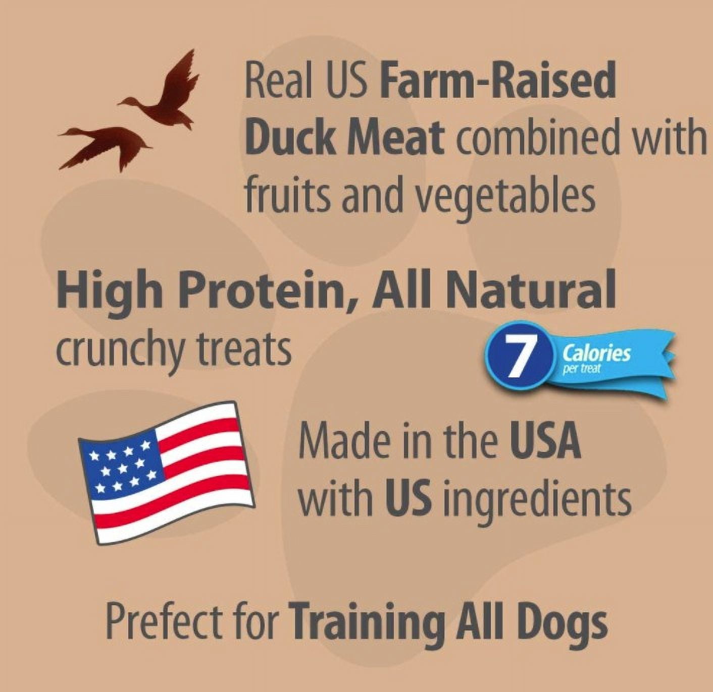 Emerald Pet Little Duckies Dog Treats with Duck and Cranberry [Dog Meat and Jerky Treats, Dog Clearance, Emerald Pet, Dog Supplies] 5 oz