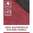 thumbnail image 3 of DUKUSEEK Hooded Stadium Blanket, Waterproof Windproof Outdoor Fleece Blanket - Large (79x56), Portable, Wearable, Warm for Outdoor Camping, Picnic, Stadium, Sports, Beach, Concerts, Car-Wine Red, 3 of 9