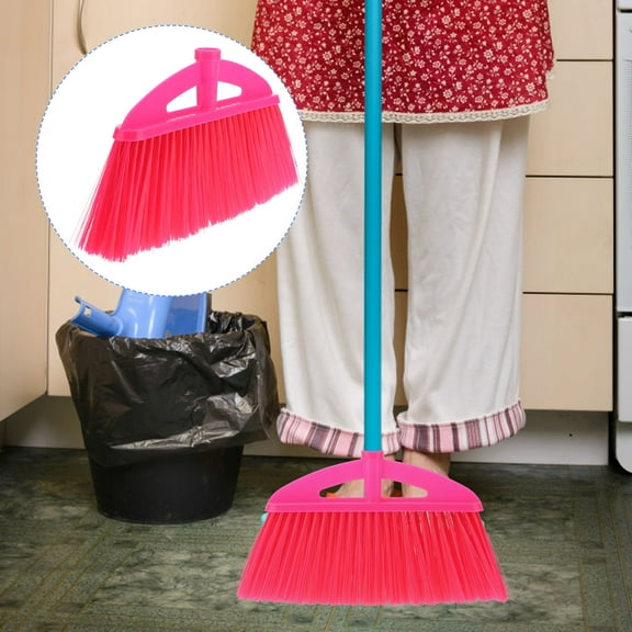 RENACLIPY Thick Bristle Plastic Broom Head for Home Floor and Kitchen Cleaning