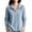 04# Blue, variant on Women's Knit Sweater Half Zip Winter Cozy Ribbed Pullover Chunky Cable Soft Oversized Fit Casual Holiday S-5XL